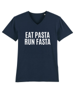 eat pasta run fasta Tricou mânecă scurtă guler V Bărbat Presenter