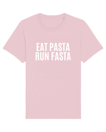 eat pasta run fasta Cotton Pink