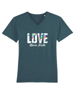 Love never fails Tricou mânecă scurtă guler V Bărbat Presenter