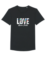 Love never fails Tricou mânecă scurtă guler larg Bărbat Skater