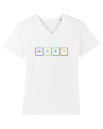 LUCKY Tricou mânecă scurtă guler V Bărbat Presenter
