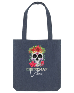 Christmas Vibes Skeleton Skull Sacoșă textilă