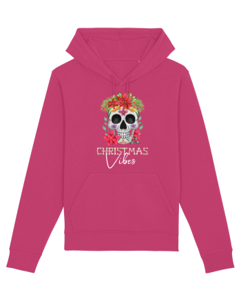 Christmas Vibes Skeleton Skull Raspberry
