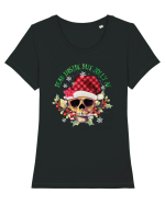 Dead Inside But Jolly AF Tricou mânecă scurtă guler larg fitted Damă Expresser