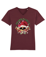 Dead Inside But Jolly AF Tricou mânecă scurtă guler V Bărbat Presenter