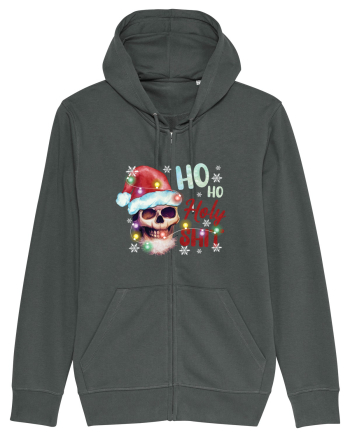 Ho Ho Holy Shit Skeleton Skull Christmas Anthracite