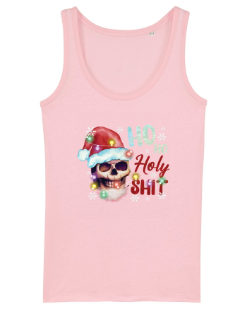 Ho Ho Holy Shit Skeleton Skull Christmas Cotton Pink