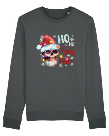 Ho Ho Holy Shit Skeleton Skull Christmas Anthracite