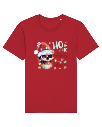 Ho Ho Holy Shit Skeleton Skull Christmas Red