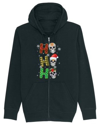 Ho-Ho-Ho Christmas Skulls Black