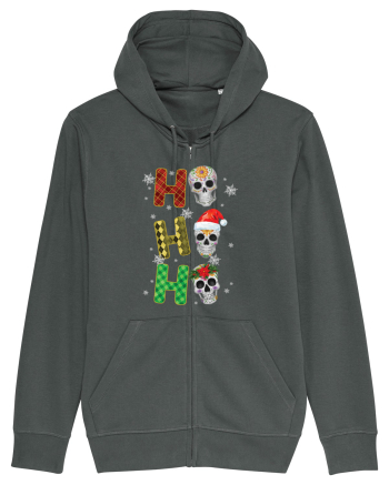 Ho-Ho-Ho Christmas Skulls Anthracite