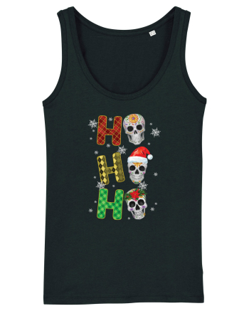 Ho-Ho-Ho Christmas Skulls Black