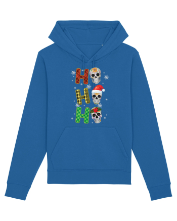 Ho-Ho-Ho Christmas Skulls Royal Blue