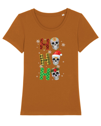 Ho-Ho-Ho Christmas Skulls Roasted Orange