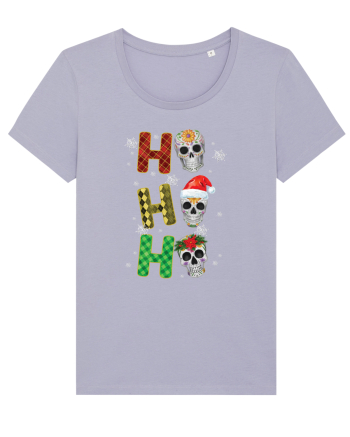 Ho-Ho-Ho Christmas Skulls Lavender