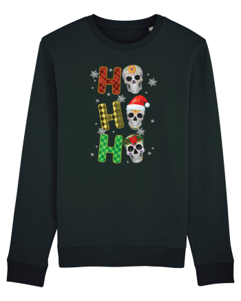 Ho-Ho-Ho Christmas Skulls Black