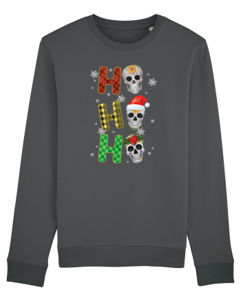 Ho-Ho-Ho Christmas Skulls Anthracite