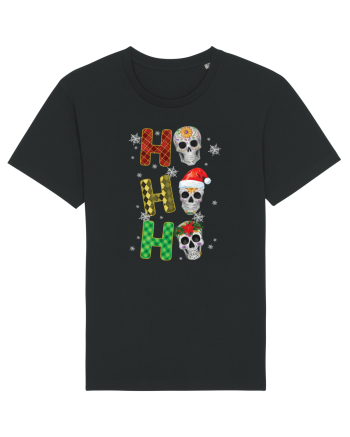 Ho-Ho-Ho Christmas Skulls Black