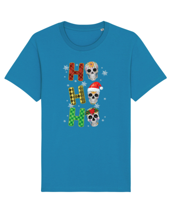Ho-Ho-Ho Christmas Skulls Azur