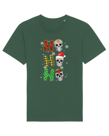 Ho-Ho-Ho Christmas Skulls Bottle Green