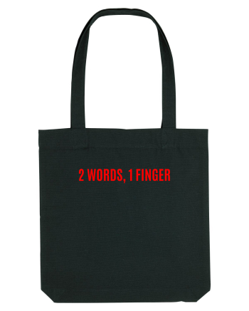 2 words 1 finger Black