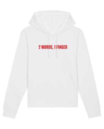 2 words 1 finger White