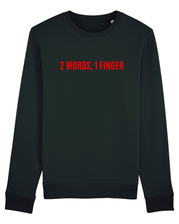 2 words 1 finger Black