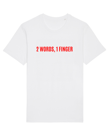 2 words 1 finger White