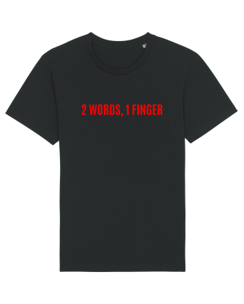 2 words 1 finger Black