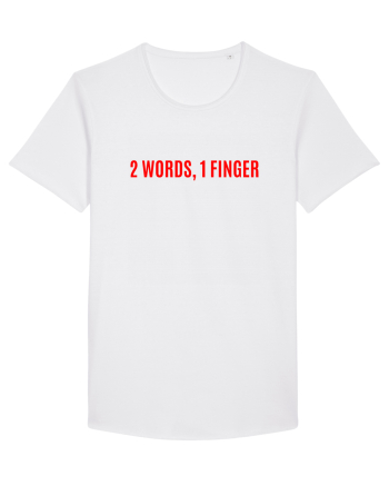 2 words 1 finger White