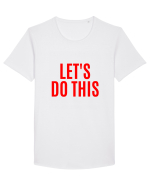 let s do this Tricou mânecă scurtă guler larg Bărbat Skater