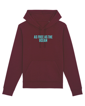 as free as the ocean Burgundy