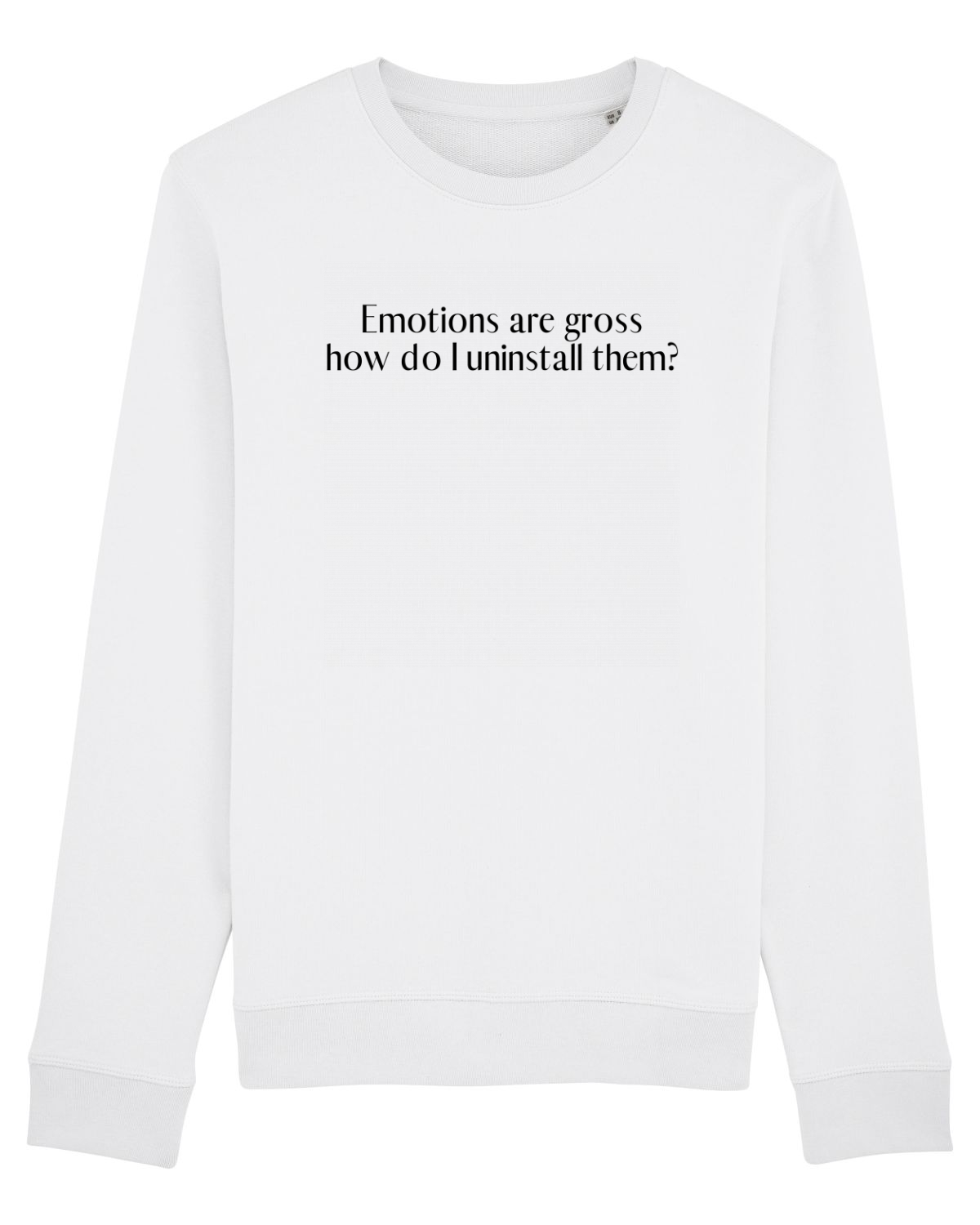 Bluză mânecă lungă Unisex Rise White