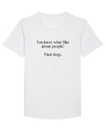 you know what i like about... Tricou mânecă scurtă guler larg Bărbat Skater