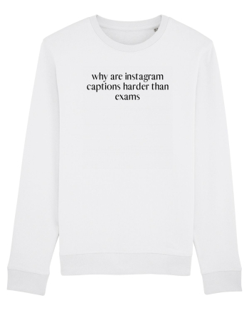 why are instagram captions harder than exams White