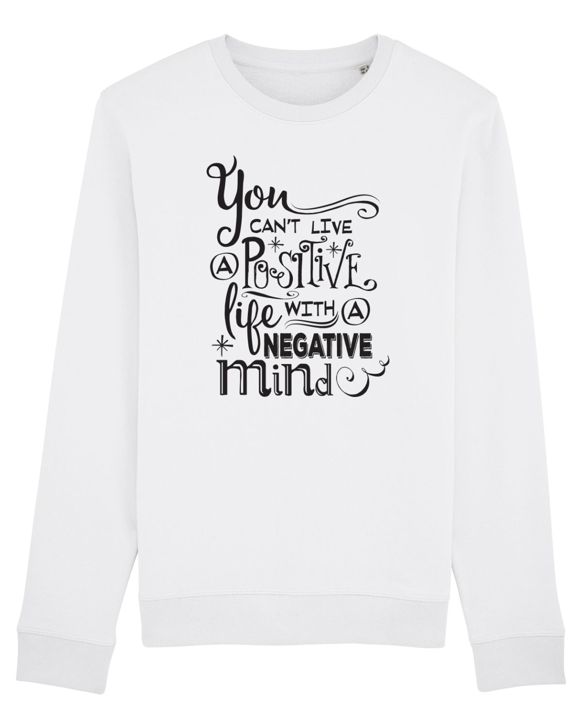 Bluză mânecă lungă Unisex Rise White