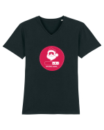 Christmas Loading Tricou mânecă scurtă guler V Bărbat Presenter