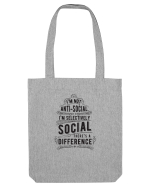 ANTI SOCIAL Sacoșă textilă