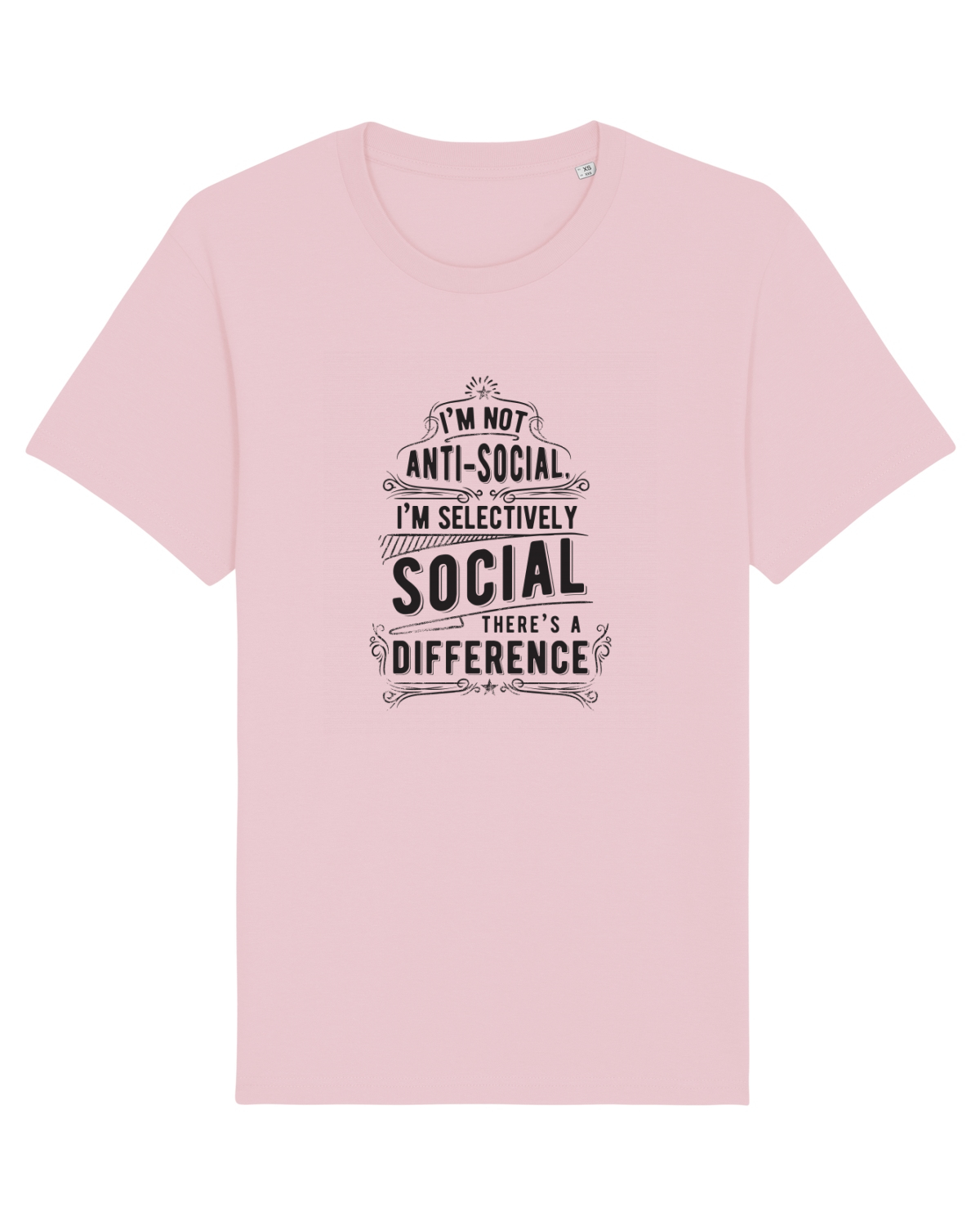Tricou mânecă scurtă Unisex Rocker Cotton Pink