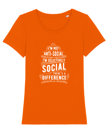 ANTI SOCIAL  - White Bright Orange