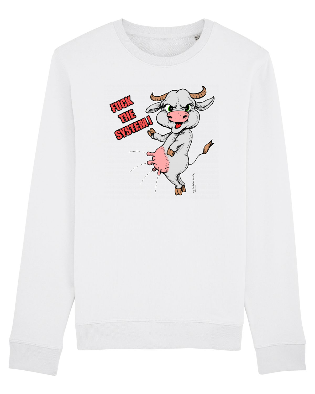 Bluză mânecă lungă Unisex Rise White