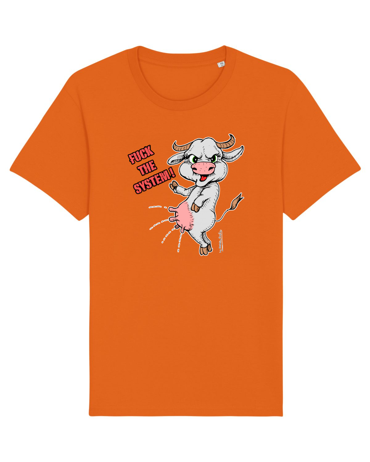 Tricou mânecă scurtă Unisex Rocker Bright Orange