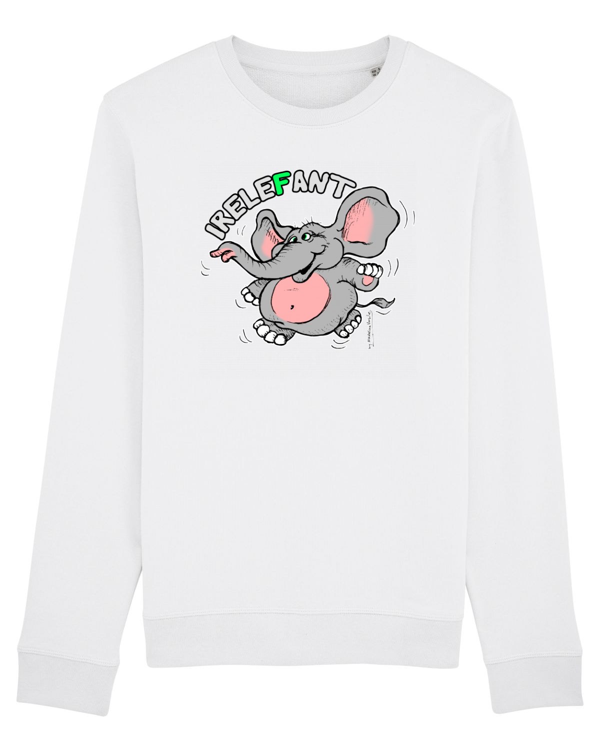 Bluză mânecă lungă Unisex Rise White