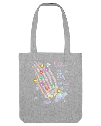 Let It Snow Skeleton Hands Heather Grey