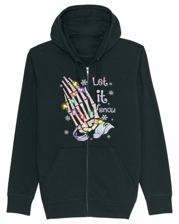 Let It Snow Skeleton Hands Black