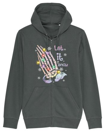 Let It Snow Skeleton Hands Anthracite