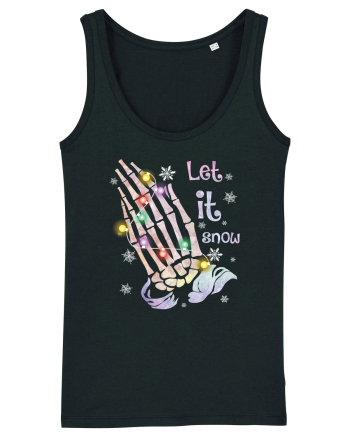 Let It Snow Skeleton Hands Black
