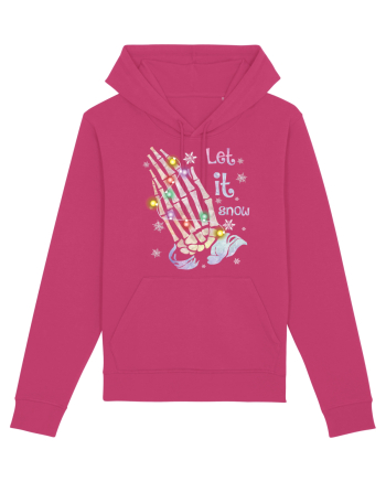 Let It Snow Skeleton Hands Raspberry