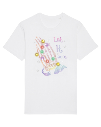 Let It Snow Skeleton Hands White
