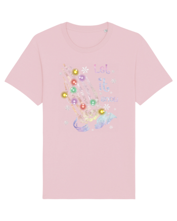 Let It Snow Skeleton Hands Cotton Pink
